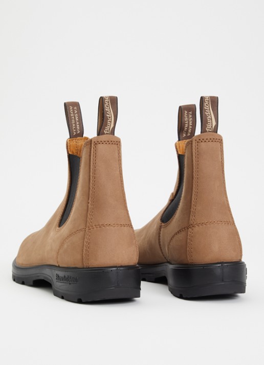 Blundstone Classic 2542 chelsea boot van nubuck - achterkant taupe