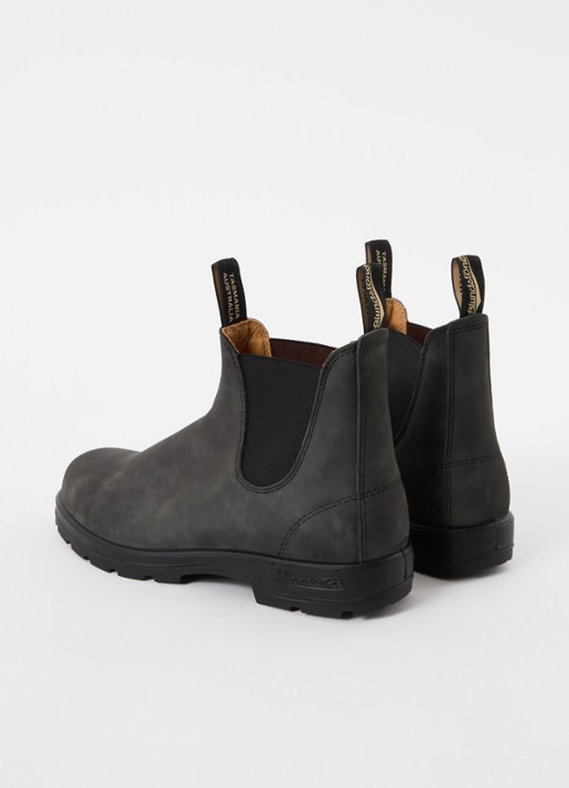 Blundstone Classic 587 chelsea boot van nubuck - achterkant 3 zwart