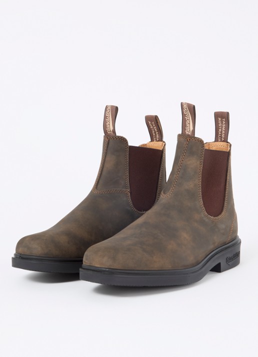 Blundstone Dress chelsea boot van leer - detail lichtbruin
