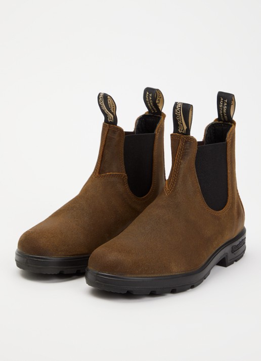 Blundstone Original chelsea boot van leer - detail 3 donkerbruin