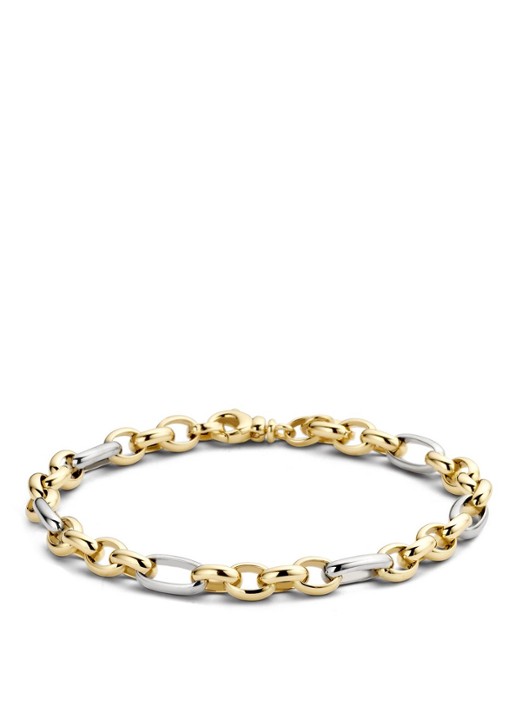 Blush Armband van 14 karaat geel- en witgoud 2170BGO - voorkant 4 geelgoud