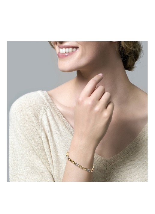 Blush Armband van 14 karaat geel- en witgoud 2170BGO - voorkant 5 geelgoud