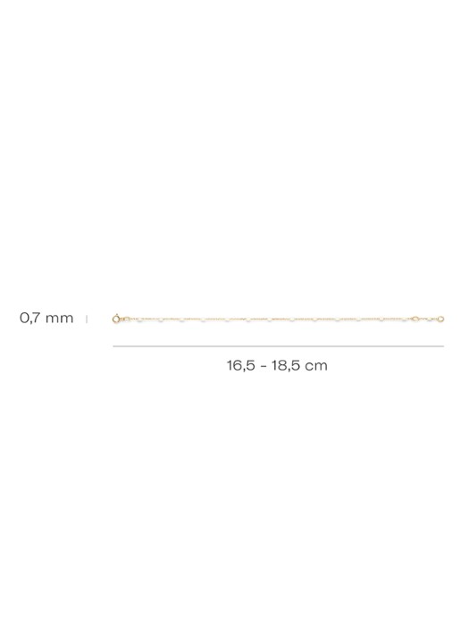 Blush Armband van 14 karaat geelgoud 2226YRM - detail 2 goud