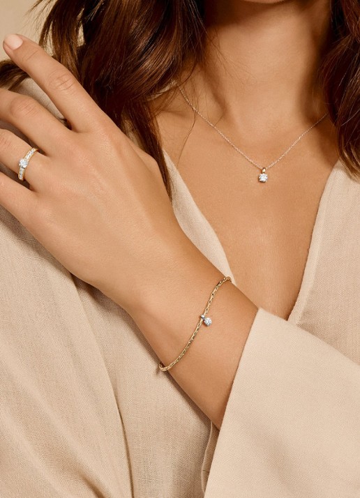 Blush Armband van 14 karaat geelgoud met zirkonia 2156BZI - detail 3 geelgoud