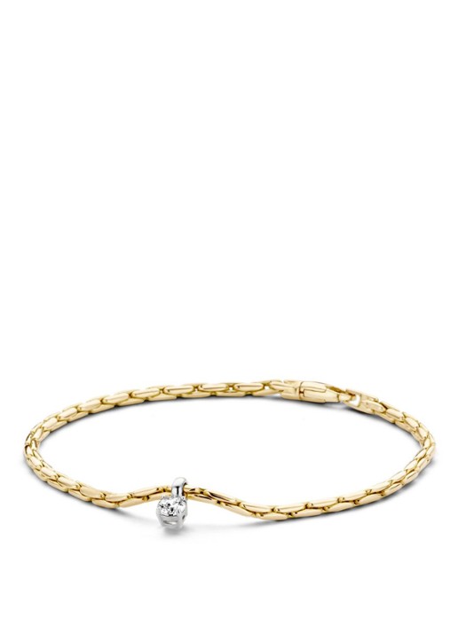 Blush Armband van 14 karaat geelgoud met zirkonia 2156BZI