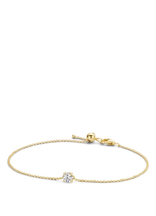 Blush Armband van 14 karaat geelgoud met zirkonia 2166YZI