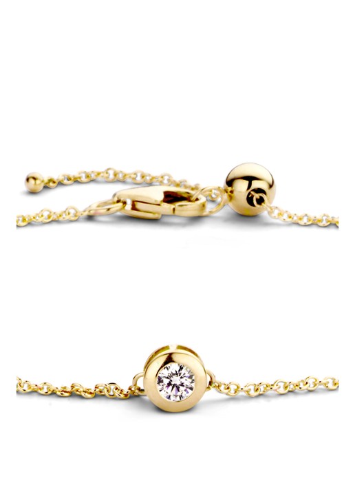 Blush Armband van 14 karaat geelgoud met zirkonia 2167YZI - detail 3 geelgoud
