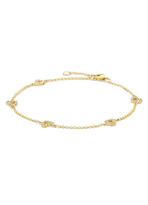 Blush Armband van 14 karaat geelgoud met zirkonia 2211YZI