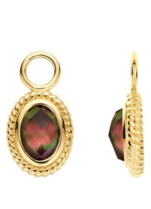 Blush Bedels van 14 karaat geelgoud 9091YBQ  - voorkant 3 goud