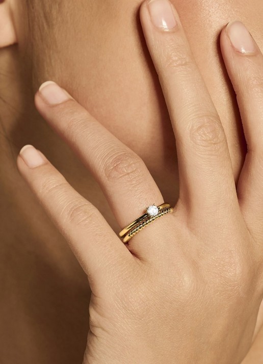 Blush Blush Ring - detail 4 goud