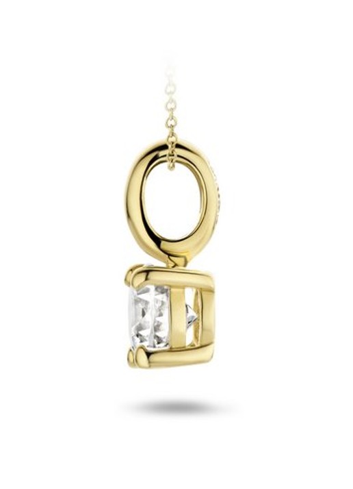 Blush Hanger van 14 karaat geelgoud met zirkonia 6092YZI - voorkant 2 geelgoud