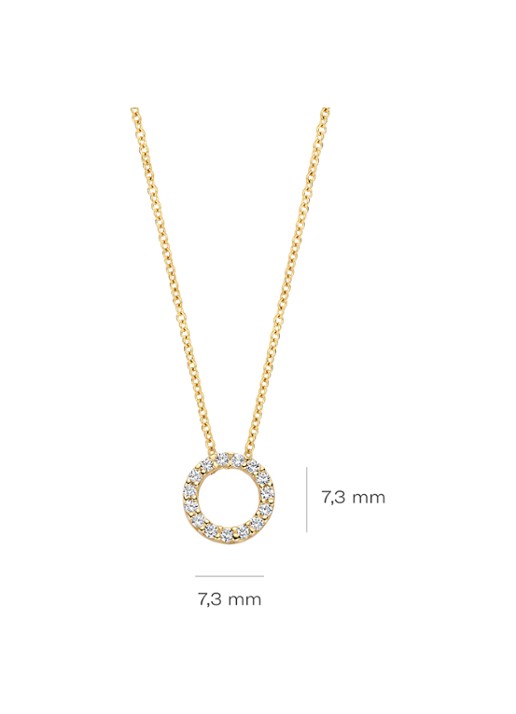 Blush Ketting van 14 karaat geelgoud 3065YZI - detail 3 goud