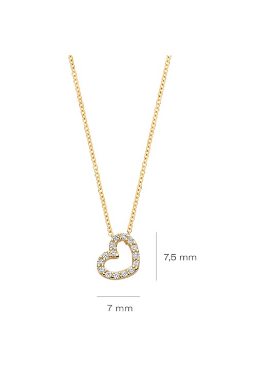 Blush Ketting van 14 karaat geelgoud 3072YZI - detail 2 goud
