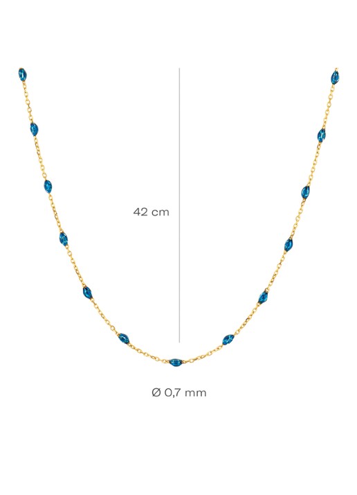 Blush Ketting van 14 karaat geelgoud 3162YRB - detail 2 goud