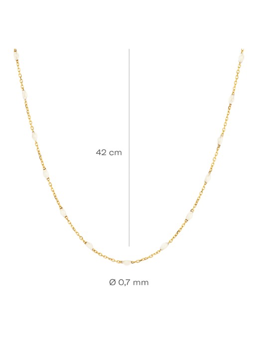 Blush Ketting van 14 karaat geelgoud 3162YRM - detail 2 goud