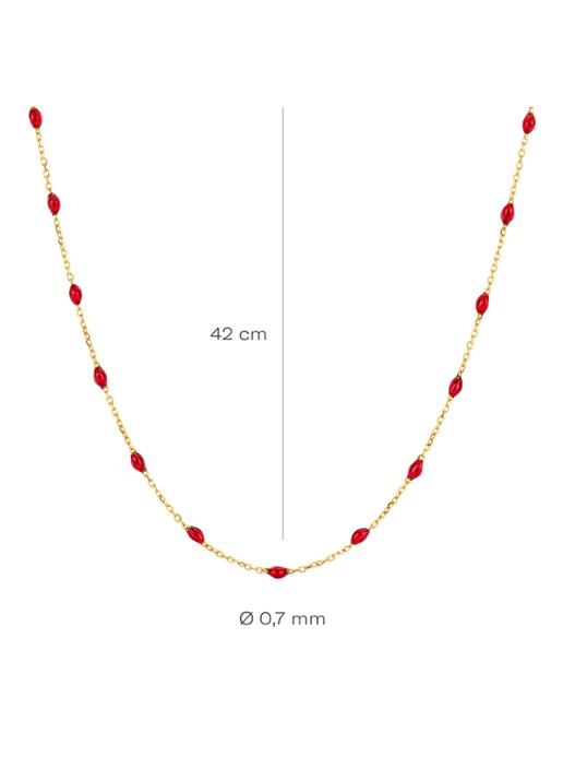 Blush Ketting van 14 karaat geelgoud 3162YRR - detail 2 goud
