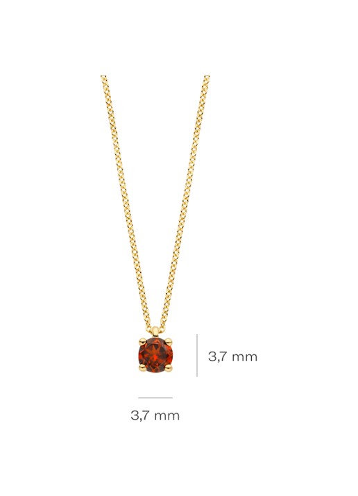 Blush Ketting van 14 karaat geelgoud 3200YGA  - detail 4 geelgoud