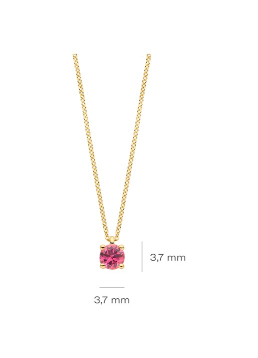 Blush Ketting van 14 karaat geelgoud 3200YPT - detail 4 geelgoud