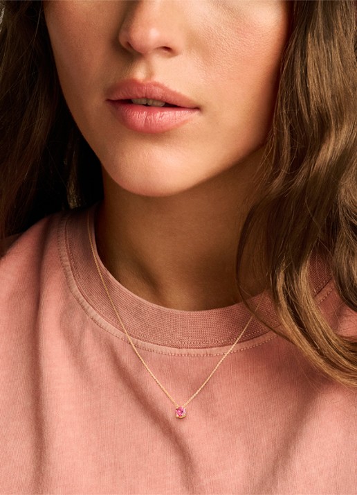 Blush Ketting van 14 karaat geelgoud 3200YPT - voorkant 2 geelgoud