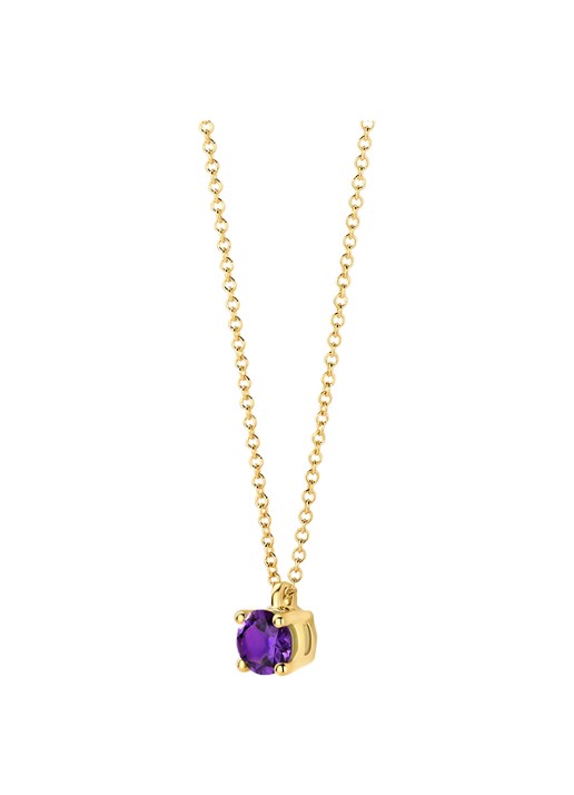 Blush Ketting van 14 karaat geelgoud met amethist 3200YAM  - detail 3 geelgoud