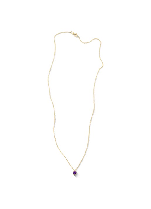 Blush Ketting van 14 karaat geelgoud met amethist 3200YAM  - detail 5 geelgoud