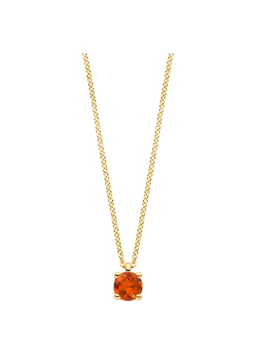 Blush Ketting van 14 karaat geelgoud met citrien 3200YCI