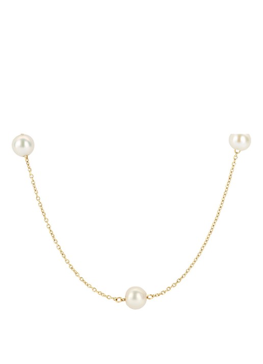 Blush Ketting van 14 karaat geelgoud met parels 3185YPW