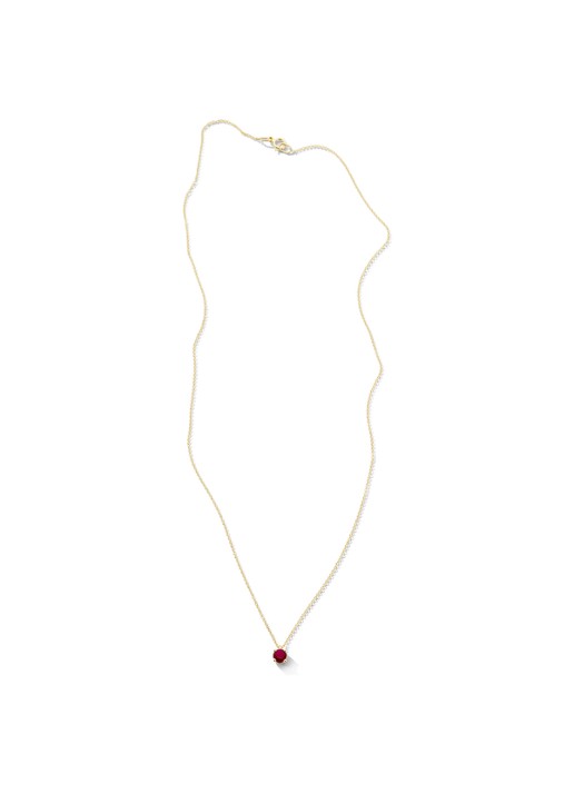 Blush Ketting van 14 karaat geelgoud met robijn 3200YRU  - detail 5 geelgoud
