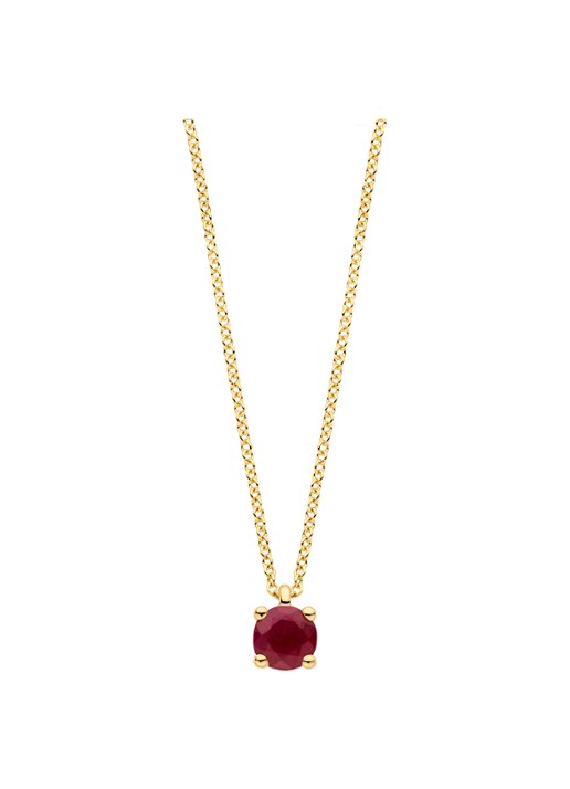 Blush Ketting van 14 karaat geelgoud met robijn 3200YRU