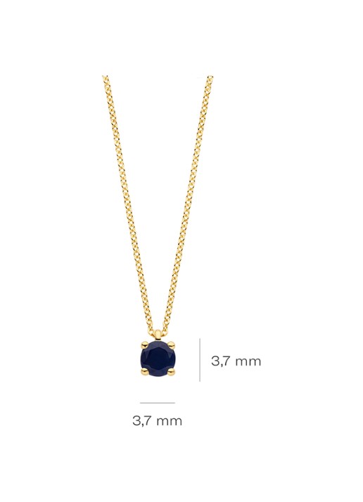 Blush Ketting van 14 karaat geelgoud met saffier 3200YBS - detail 4 geelgoud