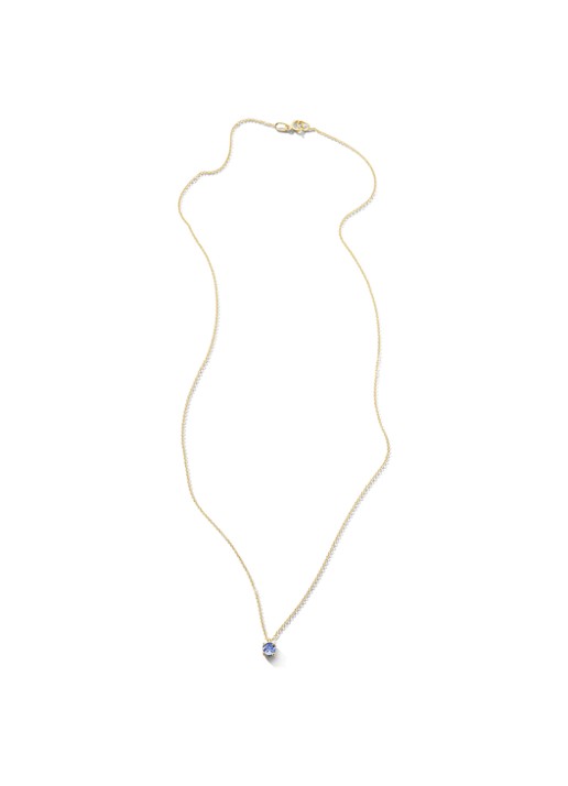 Blush Ketting van 14 karaat geelgoud met tanzaniet 3200YTZ - detail 3 geelgoud