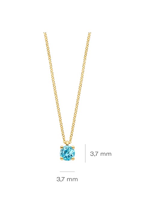 Blush Ketting van 14 karaat geelgoud met topaas 3200YBT - detail 2 geelgoud