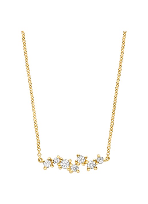 Blush Ketting van 14 karaat geelgoud met zirkonia 2255YGO