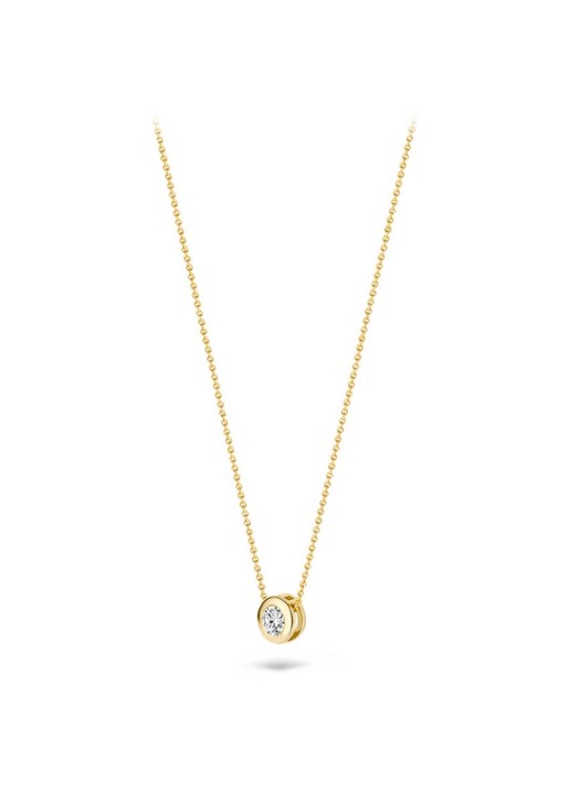 Blush Ketting van 14 karaat geelgoud met zirkonia 3052YZI - detail geelgoud