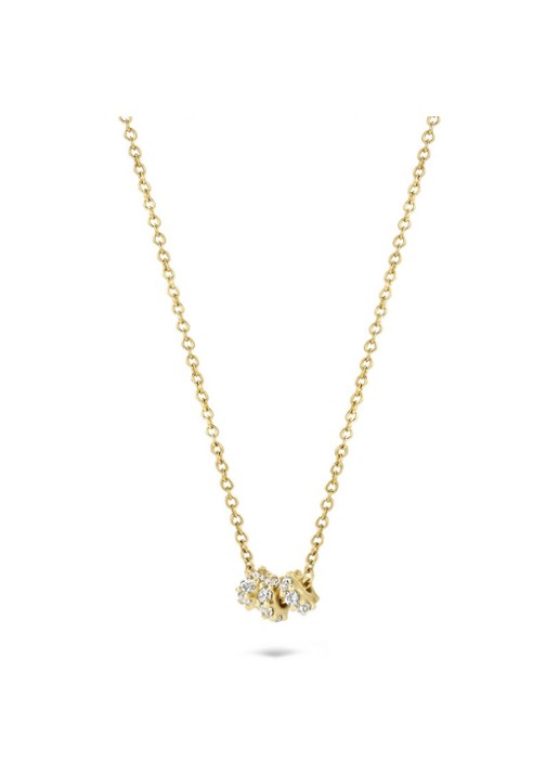 Blush Ketting van 14 karaat geelgoud met zirkonia 3136YZI - voorkant 2 geelgoud