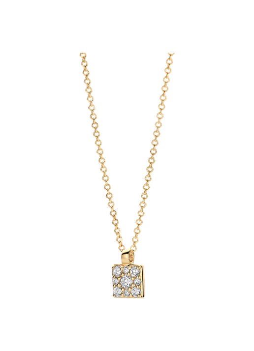 Blush Ketting van 14 karaat geelgoud met zirkonia 3205YZI - detail 3 geelgoud