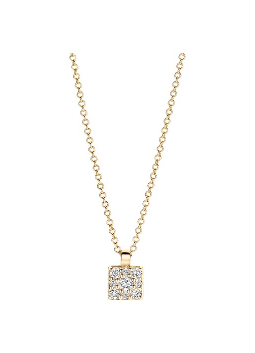 Blush Ketting van 14 karaat geelgoud met zirkonia 3205YZI - voorkant geelgoud