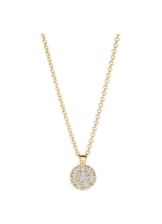 Blush Ketting van 14 karaat geelgoud met zirkonia 3206YZI