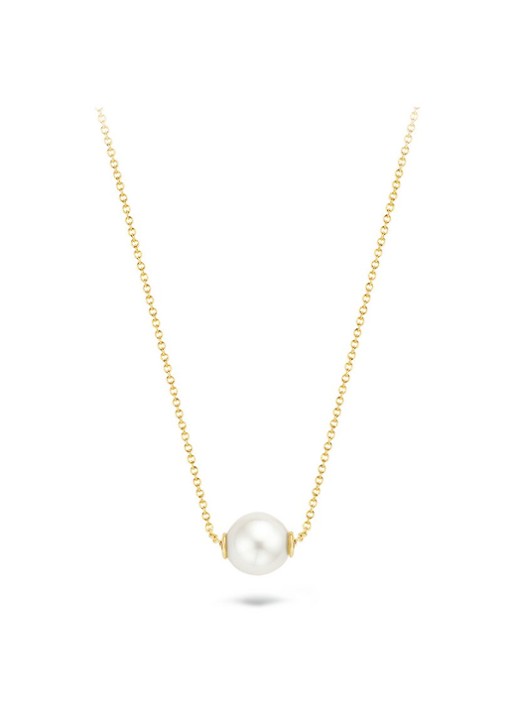 Blush Ketting van 14 karaat geelgoud met zoetwaterparel 3076YPW