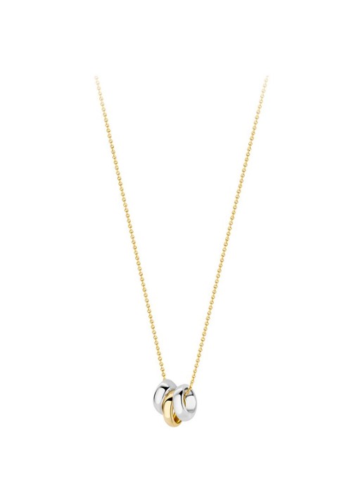 Blush Ketting van 14 karaat wit- en geelgoud 3055BGO - detail goud