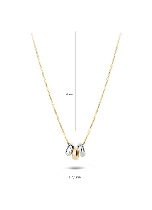 Blush Ketting van 14 karaat wit- en geelgoud 3055BGO - detail 2 goud