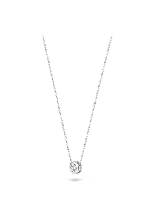 Blush Ketting van 14 karaat witgoud met zirkonia 3052WZI - detail 4 witgoud