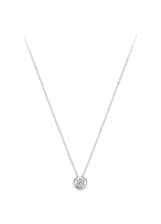 Blush Ketting van 14 karaat witgoud met zirkonia 3052WZI