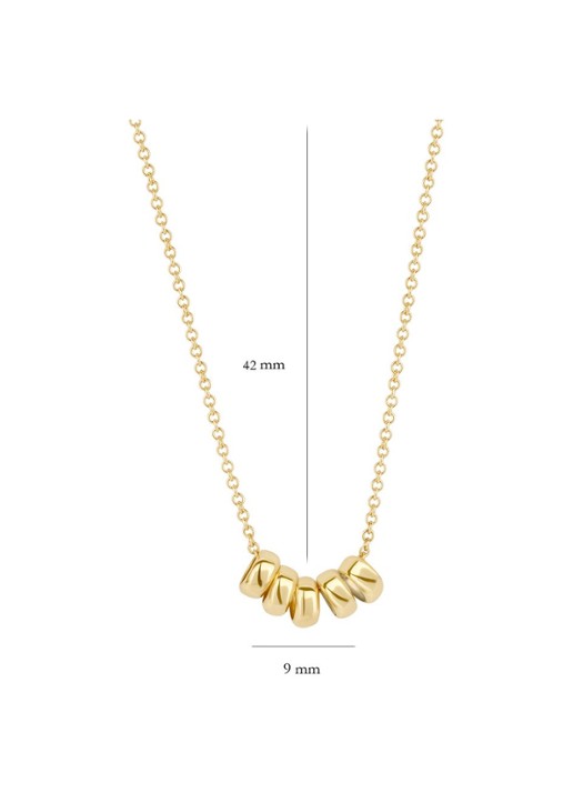 Blush Ketting van 14k goud 3087YGO - detail geelgoud