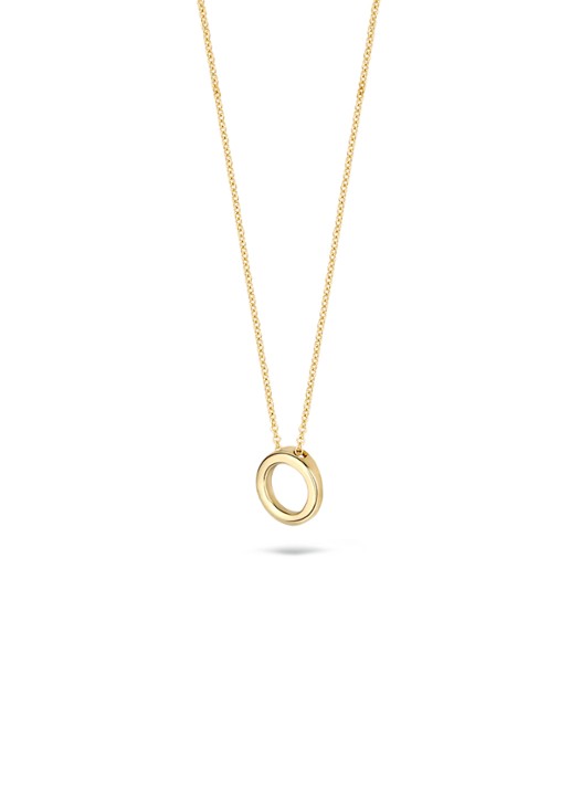 Blush Ketting van 14K goud met hanger 3083YGO - voorkant 4 goud
