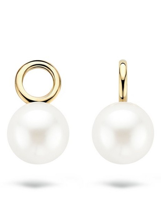 Blush Oorbedels van 14 karaat geelgoud met parel 9023YPW - detail geelgoud