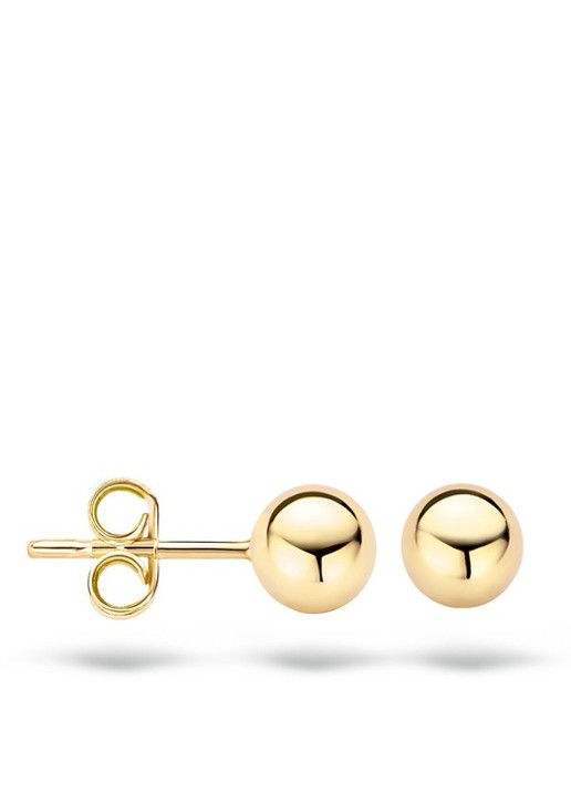 Blush Oorknopjes van 14 karaat geelgoud 7122YGO - voorkant 5 geelgoud