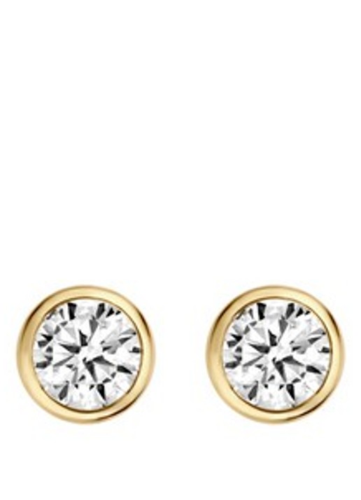 Blush Oorknopjes van 14 karaat geelgoud 7257YZI