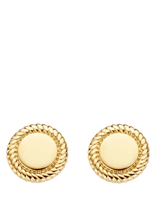 Blush Oorknopjes van 14 karaat geelgoud 7350YGO