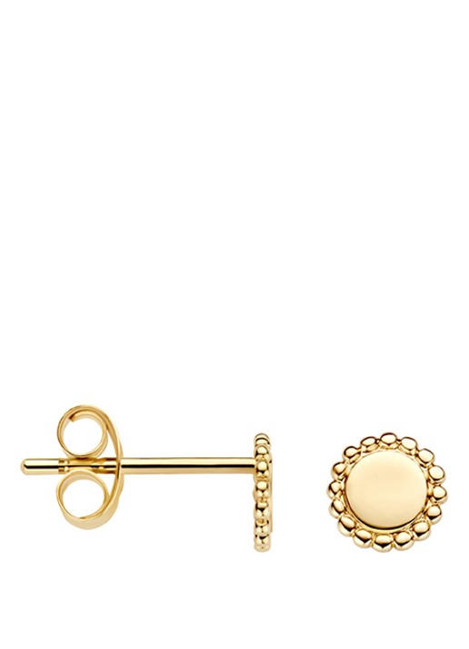 Blush Oorknopjes van 14 karaat geelgoud 7351YGO - detail goud